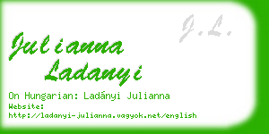 julianna ladanyi business card